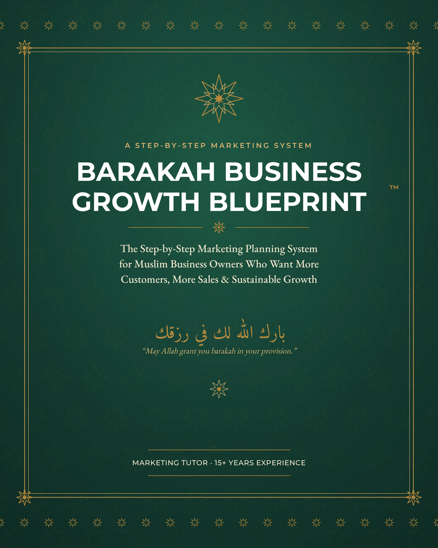 Barakah Business Growth Blueprint workbook and worksheets